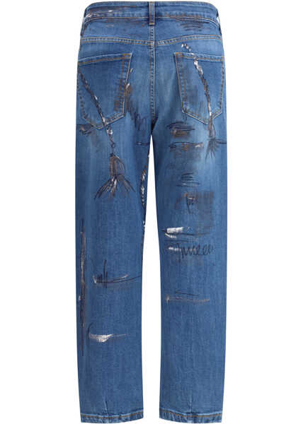 Blugi EllA Carota Jeans DIPINTO H Femei (BM 18729829) 2