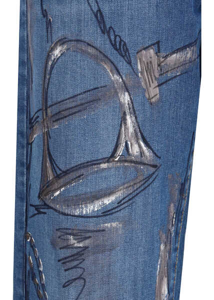 Blugi EllA Carota Jeans DIPINTO H Femei (BM 18729829) 3