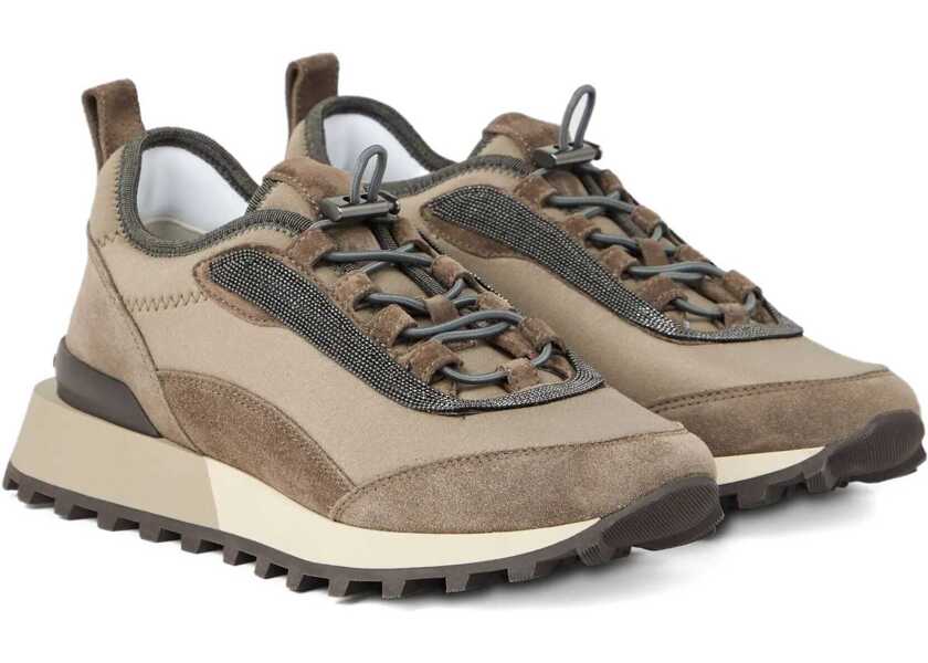 Sneakers Brunello Cucinelli Leather Sneakers TORBA Femei (BM 18729868) 2