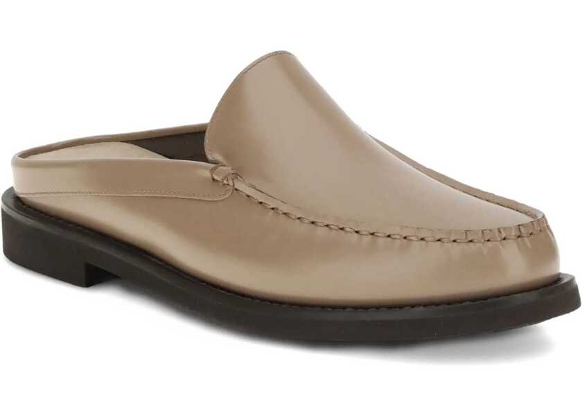 Mocasini Brunello Cucinelli Leather Mules NOCCIOLA Femei (BM 18729871) 2