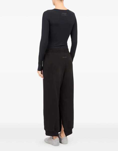 Pantaloni de trening MM6 Maison Margiela Logoed Sweatpants BLACK Femei (BM 18729883) 4