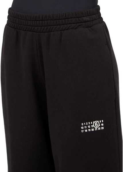 Pantaloni de trening MM6 Maison Margiela Logoed Sweatpants BLACK Femei (BM 18729883) 5