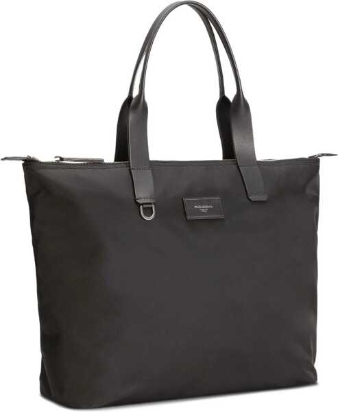 Genti de mana Dolce & Gabbana Medium Tote Bag crocodile print NERO/NERO Barbati (BM 18729901) 3