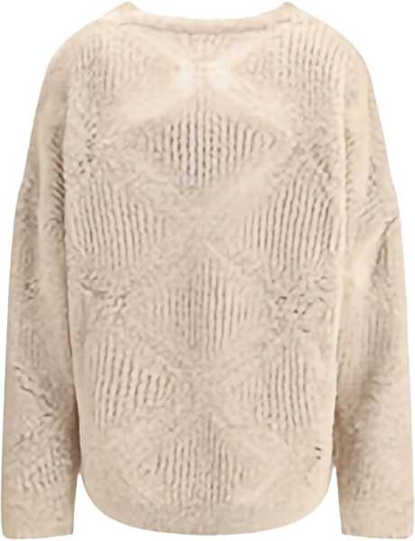 Pulovere Giorgio Armani V-neck cashmere and alpaca blend Sweater PURE CASHMERE Femei (BM 18729910) 2