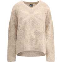 Pulovere V-neck cashmere and alpaca blend Sweater Femei
