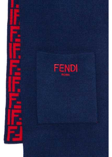 Esarfe Fendi Reversible Ff Logo Scarf MULTICOLOUR Baieti (BM 18730126) 2