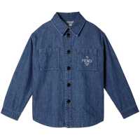 Camasi de blugi Denim Shirt With Logo Fete