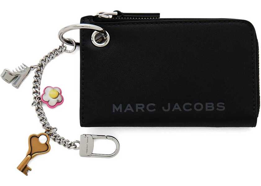 Portofele Marc Jacobs Zippered Wallet With Pendant BLACK Femei (BM 18730267) 1