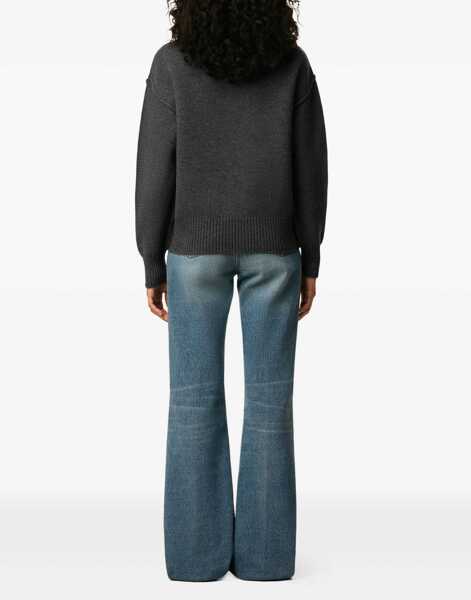 Pulovere AMI Paris Ami De Coeur Sweater GREY Barbati (BM 18730297) 4