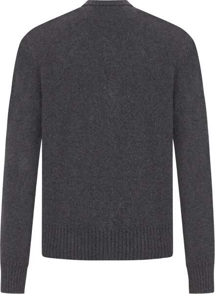 Cardigane AMI Paris Ami De Coeur Cardigan GREY Barbati (BM 18730303) 2