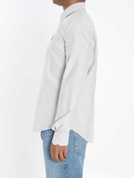 Camasi AMI Paris Ami De Coeur Shirt WHITE Barbati (BM 18730348) 3