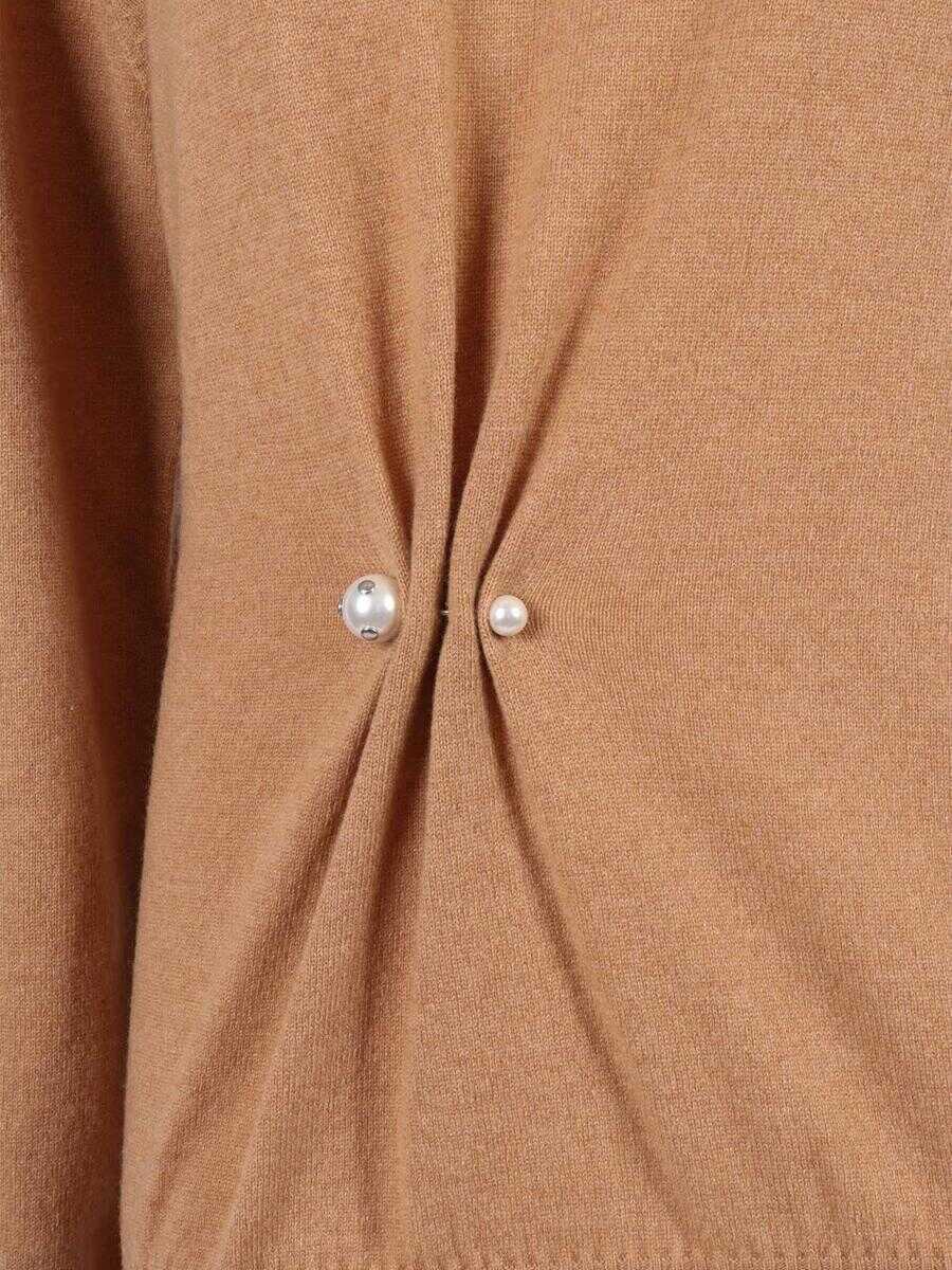 Pulovere Alberta Ferretti Alberta Ferretti Girocoll BROWN Femei (BM 18731175) 3