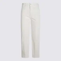 Blugi Mother White Cotton Jeans Femei
