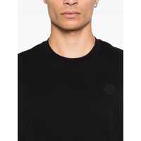 Tricouri Moncler pentru Barbati - Tricouri Moncler Logo T-Shirt In Cotton Black Barbati (BM 18731613) - B-mall.ro