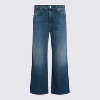 Blugi Mother Blue Cotton Denim Jeans Femei