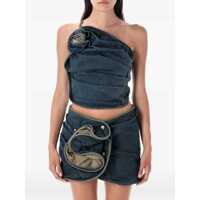 Topuri Magda Butrym Floral Detail One-Shoulder Top Femei