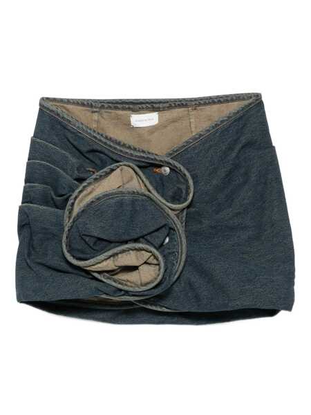 Fuste Magda Butrym Magda Butrym Floral Detail Denim Mini Skirt VINTAGE BLUE Femei (BM 18732327) 1