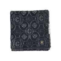 Esarfe Casablanca Grey Merino Wool Blend Fluffy Monogram Scarf Barbati