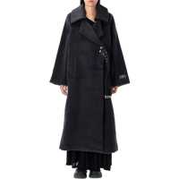 Paltoane Ganni Double Wool Long Coat Femei