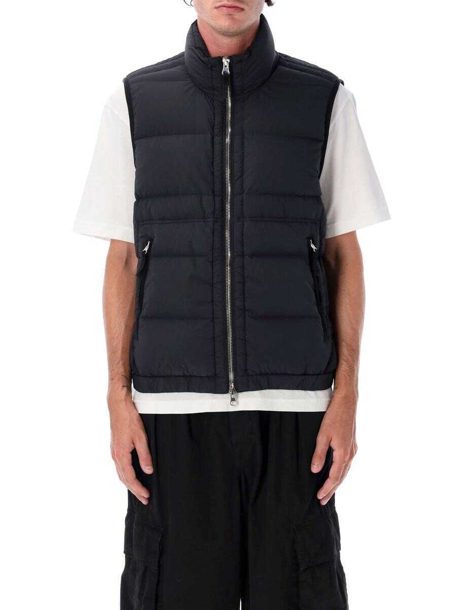 Topuri Stone Island Stone Island Seamless Nylon Down Vest Black Barbati (BM 18732504) 1
