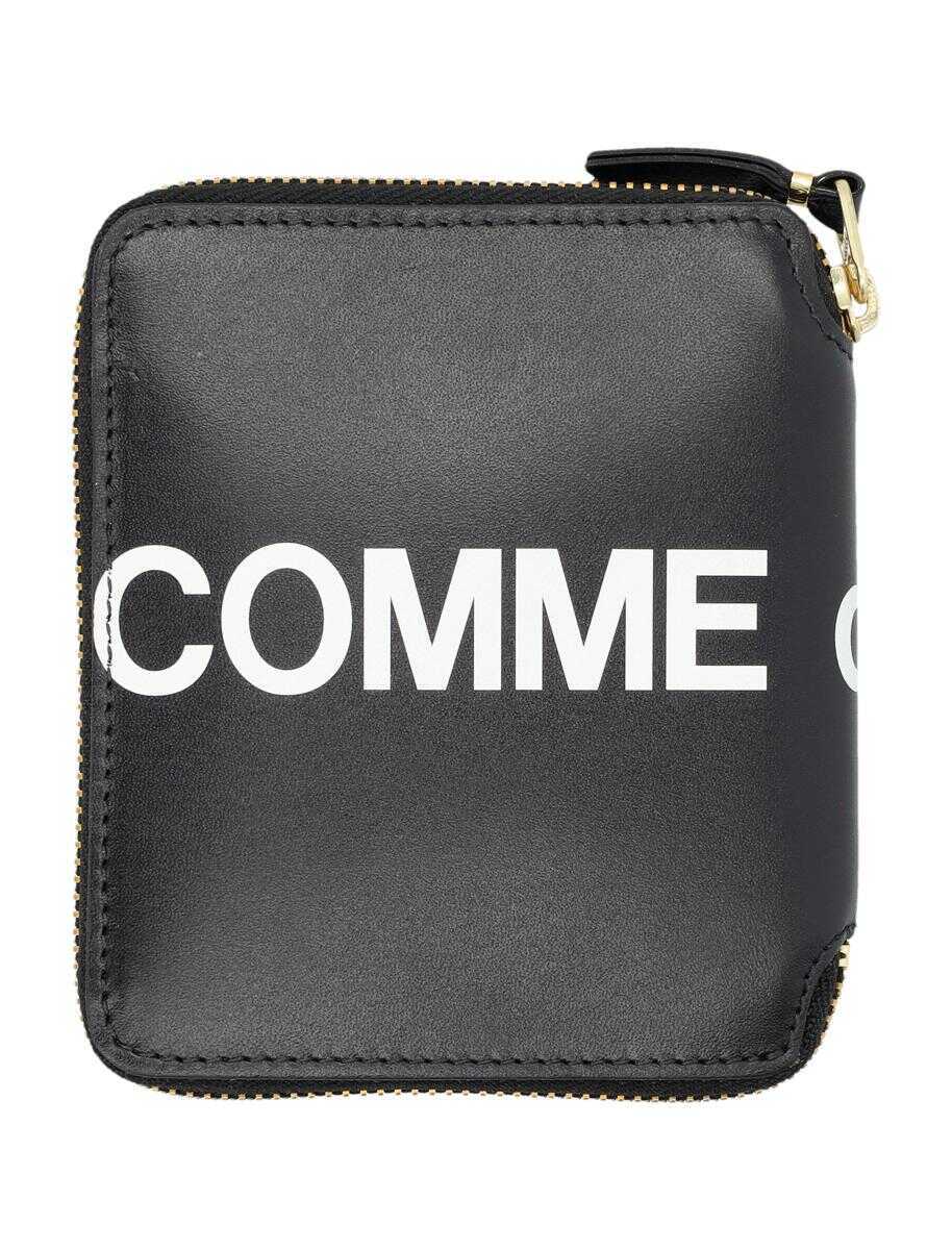 Portofele Comme des Garons Comme Des Garons Leather Hugo Logo Zip Around Wallet Black Femei (BM 18732516) 2