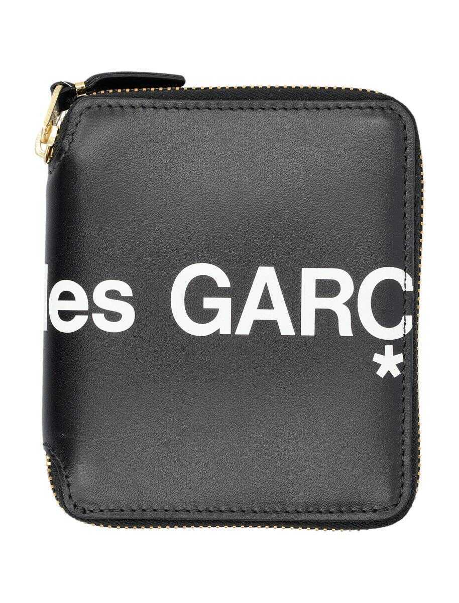 Portofele Comme des Garons Comme Des Garons Leather Hugo Logo Zip Around Wallet Black Femei (BM 18732516) 1