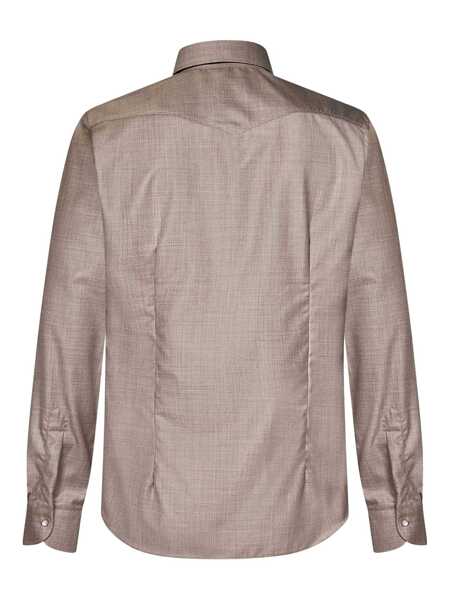 Camasi Franzese Collection Franzese Napoli Gianni Agnelli Model Shirt Beige Barbati (BM 18732645) 2