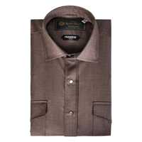 Camasi Franzese Collection pentru Barbati - Camasi Franzese Collection Franzese Napoli Gianni Agnelli Model Shirt BROWN Barbati (BM 18732648) - B-mall.ro