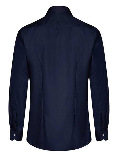 Camasi Franzese Collection Franzese Napoli Gianni Agnelli Model Shirt BLUE Barbati (BM 18732711) 2