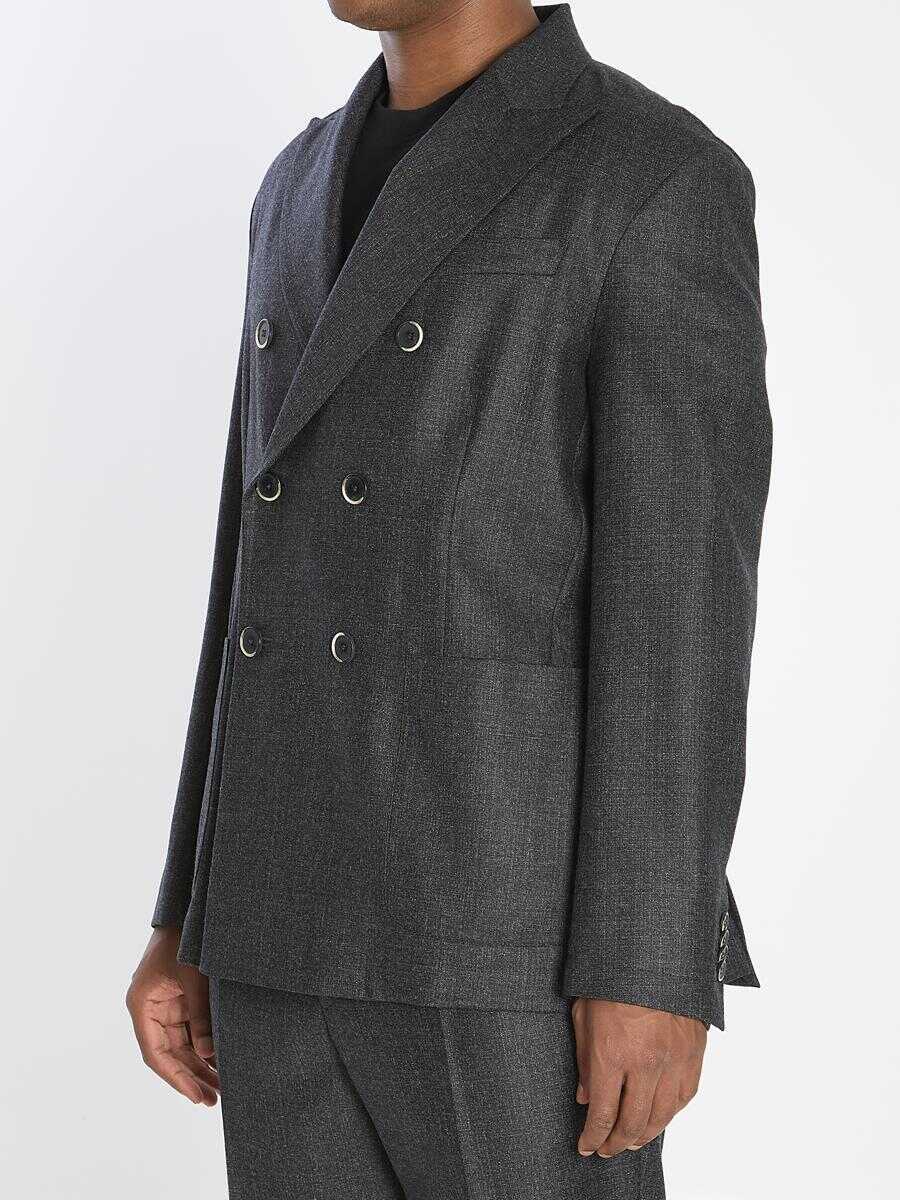Sacouri BARENA Doria Bita Blazer Jacket GREY Barbati (BM 18732840) 2