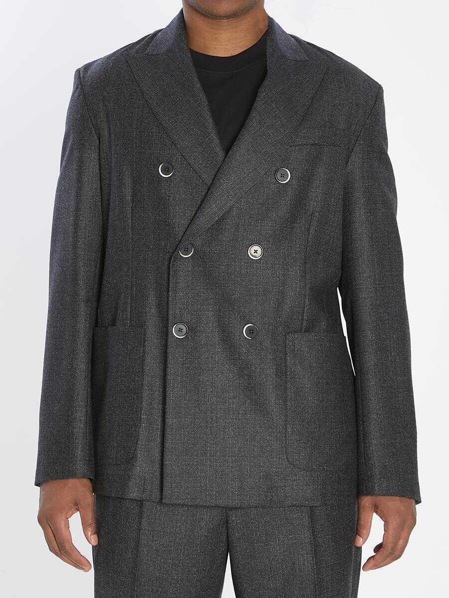 Sacouri BARENA Doria Bita Blazer Jacket GREY Barbati (BM 18732840) 1