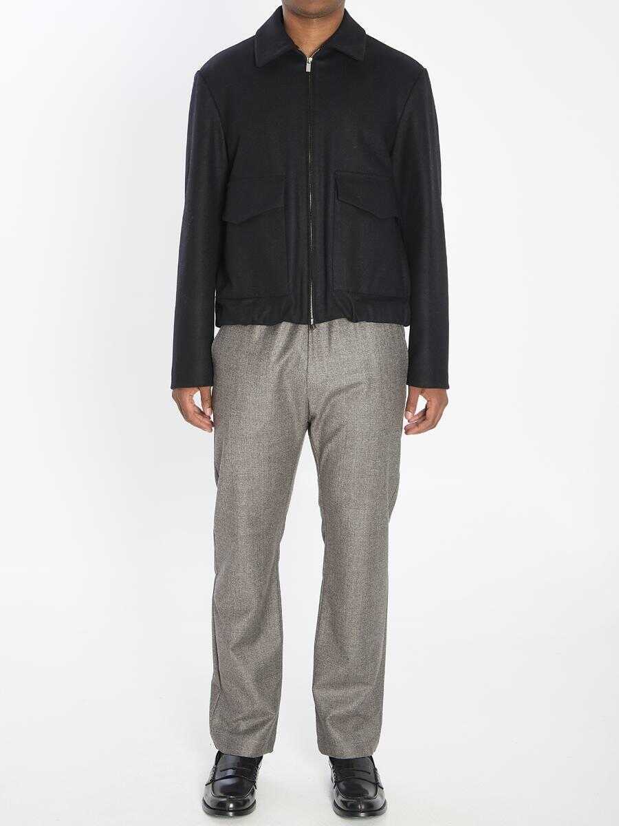 Geci BARENA Magan Caramal Jacket Black Barbati (BM 18732843) 5