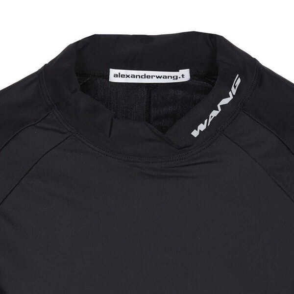 Camasi Alexander Wang Alexander Wang Ss Rashguard Top W/Mock Neck Black Femei (BM 18732876) 3