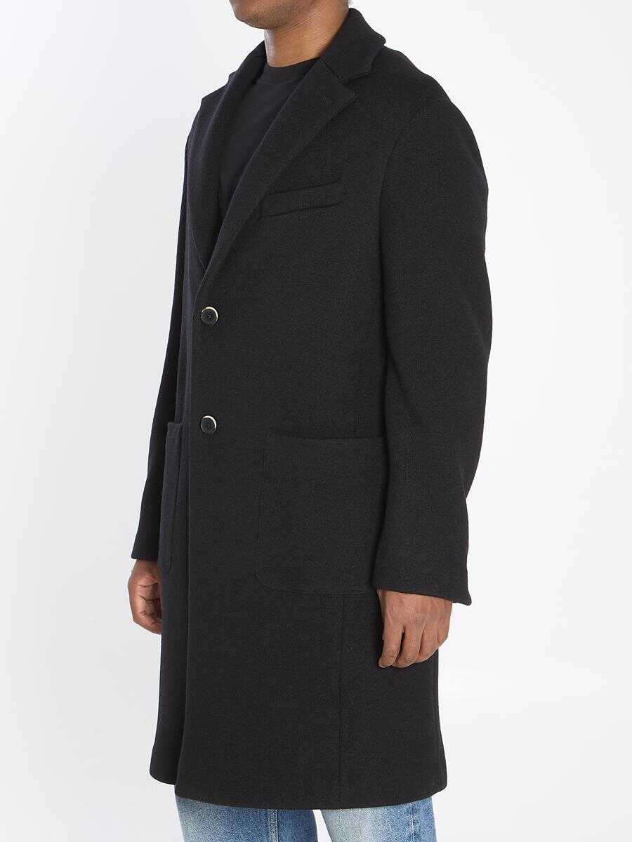 Geci BARENA Baron Lanoso Outerwear Black Barbati (BM 18732885) 2