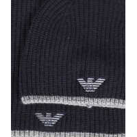 Caciuli Emporio Armani Knit Beanie And Scarf Set Barbati