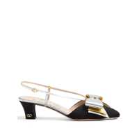 Pantofi cu toc Valentino Garavani Black And Gold Pumps Femei