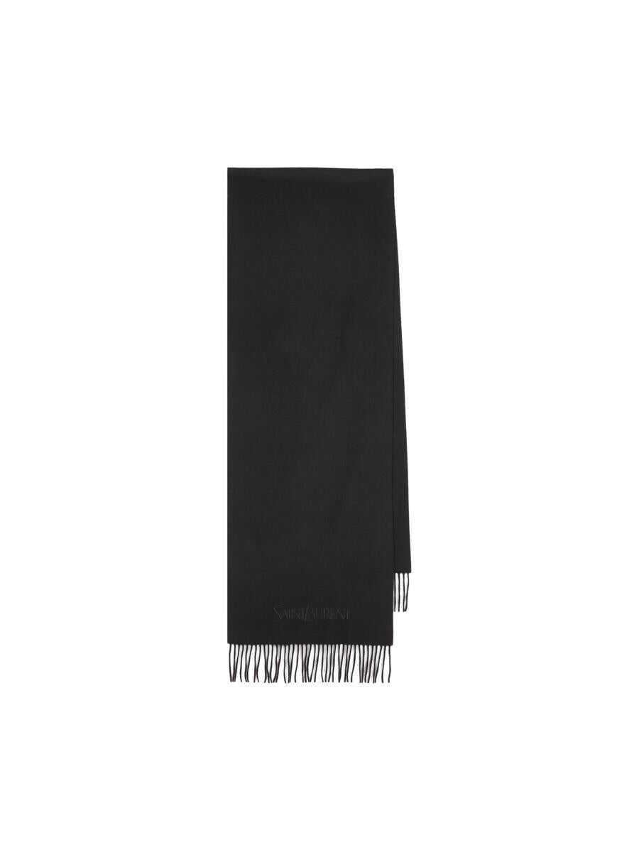 Esarfe Saint Laurent Saint Laurent Scarves Black Barbati (BM 18733275) 1