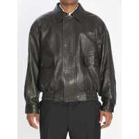 Bomber jacket Balloon Bomber Jacket In Lambskin Leather Barbati