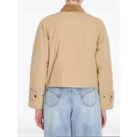 Imbracaminte Dama pagina 127 - Geci Burberry Burberry Cotton Cropped Jacket Beige Femei (BM 18733794) - B-mall.ro