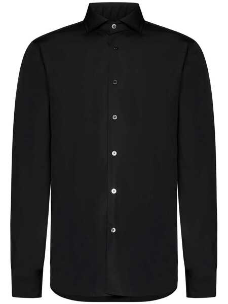 Camasi Franzese Collection Franzese Napoli Montezemolo Model Shirt Black Barbati (BM 18734316) 1