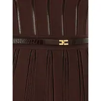 Rochii Elisabetta Franchi Dama - Rochii Elisabetta Franchi Elisabetta Franchi Weft Dress Jour BROWN Femei (BM 18734454) - B-mall.ro