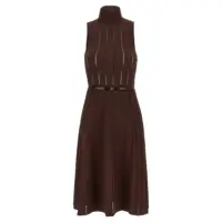 Rochii Elisabetta Franchi Weft Dress À Jour Femei