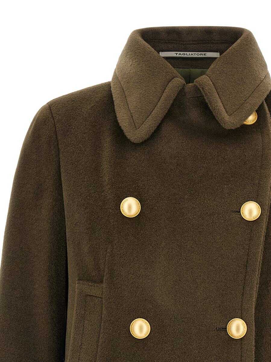 Geci Tagliatore Tagliatore Blanche Coat GREEN Femei (BM 18734667) 4