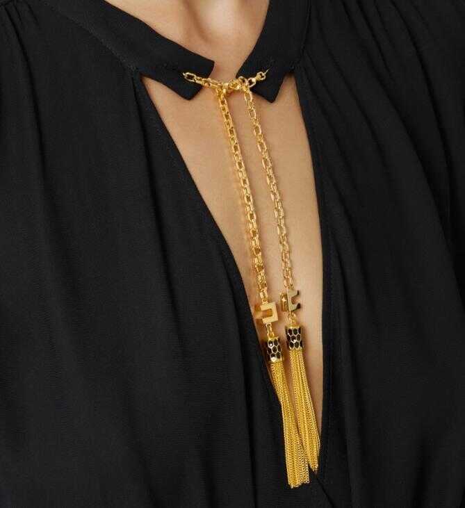 Topuri Elisabetta Franchi Elisabetta Franchi Top Black Femei (BM 18734853) 2