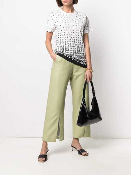 Topuri 10 CORSO COMO 10 Corso Como T-Shirts And Polos WHITE - BLACK PRINT Femei (BM 18734856) 2