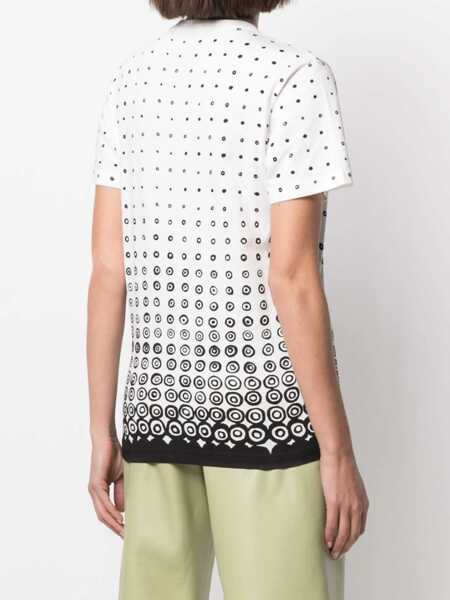 Topuri 10 CORSO COMO 10 Corso Como T-Shirts And Polos WHITE - BLACK PRINT Femei (BM 18734856) 4