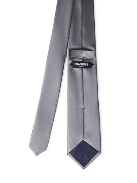 Cravate Franzese Collection Franzese Napoli Groom Smoking Model Tie GREY Barbati (BM 18734985) 2