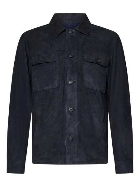 Geci Franzese Collection Franzese Napoli Brad Pitt Model Jacket BLUE Barbati (BM 18735126) 1