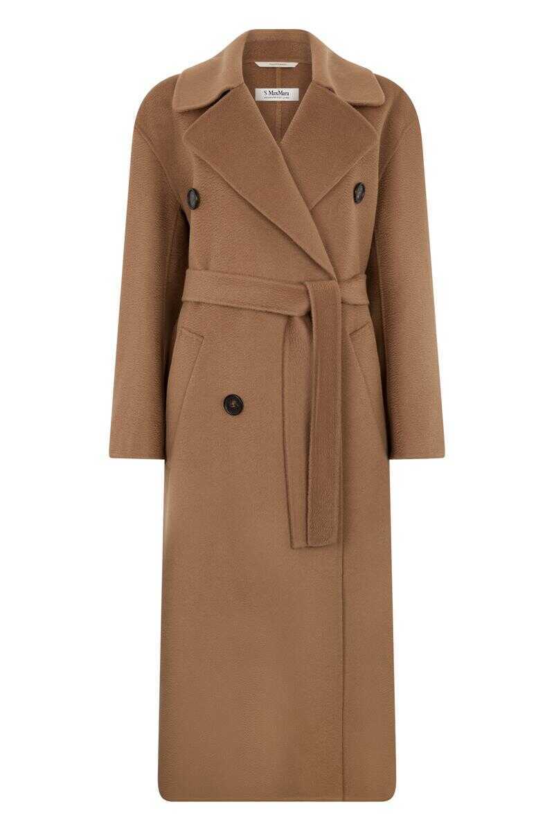 Paltoane Max Mara S Max Mara Dalila Wool And Cashmere Coat Brown Femei (BM 18735132) 1