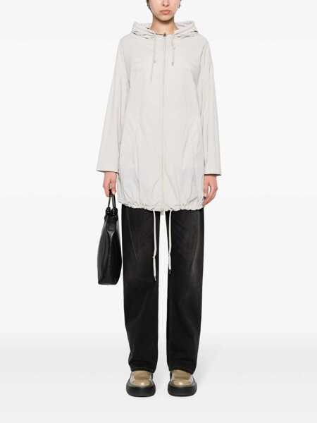 Geci Herno Herno Stretch Maxi Bomber Clothing WHITE Femei (BM 18735579) 2